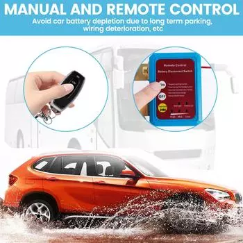 Car Remote Battery Disconnect Switch Wireless Car Kill Switch 12V 240A Power Cut-off Switch for Car RV ATV Boat Truck