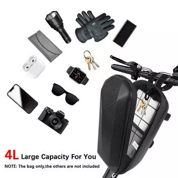 Car Repair Kit 4L EVA Waterproof Small Capacity Saddlebag Storage Bags Motorcycle Bicycle Bag For Scooter Electric bike Bicycle чёрный