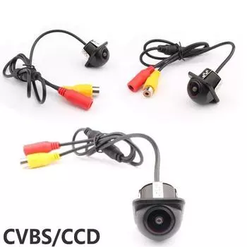 Car reversing camera straw hat HD night vision rear view car reversing monitor CCD waterproof