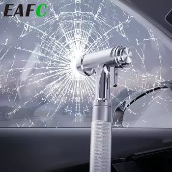 Car Safety Hammer Metal Auto Emergency Window Glass Breaker Car Life-Saving Escape Rescue Safety Hammer серебряный