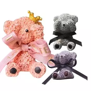 Автомобильный ароматизатор с зажимом для вентиляционного отверстия Медведь с бантом Автомобильный освежитель воздуха Диффузор Ароматерапия Аромат и ароматизатор для автомобиля Масло и ароматерапия