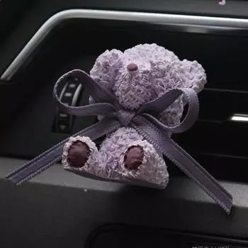 Car Scent Vent Clip Bear With Bow Car Aromatherapy Diffuser Car Oil Fragrance Diffuser Car Aromatherapy Diffuser For Suv Truck
