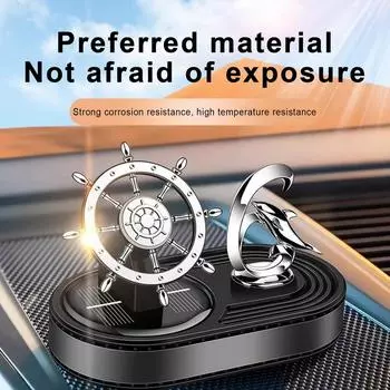 Car Scents Air Freshener Solar Scents Diffuser For Car Portable Car Solar Energy Rotating Air Freshener For Cars RVs Trucks CHINA