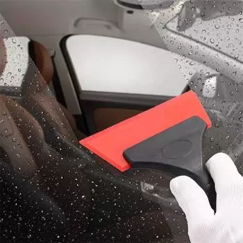 Car Scraper Auto Tools Window Tints Plastic Wrap Vinyl Glass Water Wiper Film Scraper Squeegee Auto Household Cleaning Tool красный