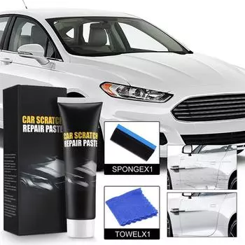 Car Scratch Remover Car Polishing Paste With Sponge Car Body Paint Care Remove Scratch Repair Broken Paint Smooth Car Body