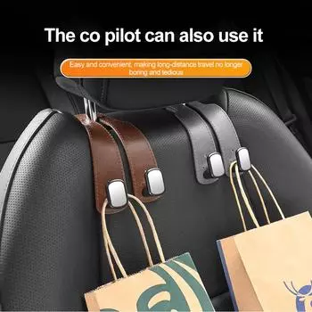 Car Seat Back Headrest Hooks Hanger Holder Hook For Handbag Purse Car Small Hook Rear Car Storage Organizer