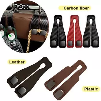 Car Seat Back Hook Headrest Hook Car Rear Front Seat Storage Bag Small Hook Sundries Clip Bag Hanger Hook Phone Holder