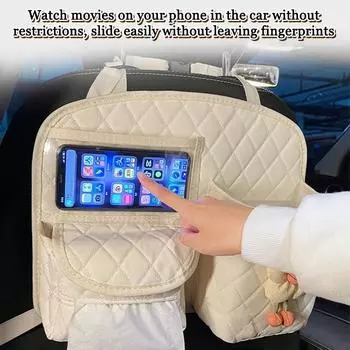 Car Seat Back Organizer Universal Backseat Storage Bag Multifunction Storage Box Stowing Tidying Pocket Storage Hanging Bag