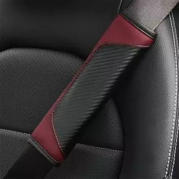 Car seat belt cover Carbon Fiber leather Car General Purpose Seat Belt cover shoulder protection Car accessories Car interior