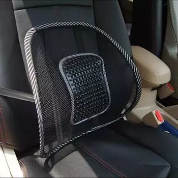 Car Seat Chair Back Cushion Mesh Lumbar Back Brace Car Seat Chair Cushion Massage Back Cushion Pad Support Home Office чёрный