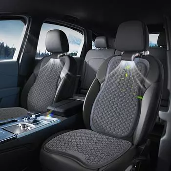 Car Seat Cooler Fan Portable AC For Car Vehicle Cooling Fan Cool Car Accessories Portable AC For Car 3 Speed Settings Efficient чёрный