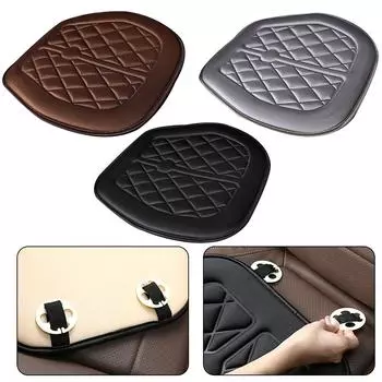 Car Seat Cushion Driver Seat Cushion With Comfort Memory Foam Non-slip Rubber Bottom Vehicles Office Chair Car Pad Seat Cover чёрный