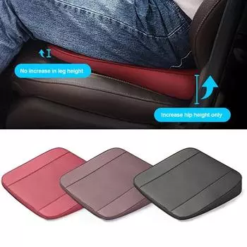 Car Seat Cushion Pad for People To Broaden Driving Vision Car Slope Booster Seat Cushion Summer Car Seat Cushion PU&Four Seasons чёрный