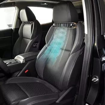 Car Seat Fan Backseat Cooling Fan Front Rear Seat Headrest Cooling Air Fan USB Powered 3 gears Adjustable Car Interior decor Fan чёрный