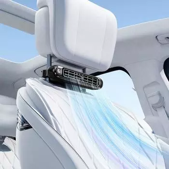Car Seat Fans Rear Seat Air Circulation Fan Three Adjustable Wind Speeds Cooling Air Fan 5V USB Car Fan for Sedan SUV RV Truck