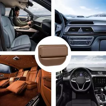 Car Seat Filler Organizer Auto Console Side Organizer Box Car Seat Crevice Storage Organizer Box Leather Side Car Seat Catcher чёрный