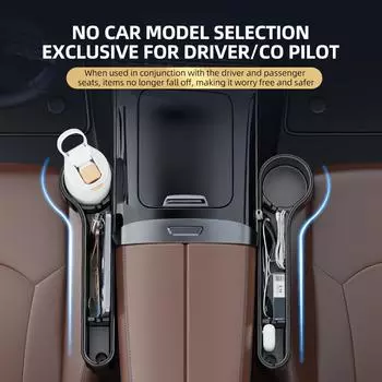 Подстаканник для заполнения щелей в автомобильном сиденье из АБС-пластика, органайзер для хранения в щелях автомобиля, универсальный органайзер для автомобильного сиденья, карта, телефон, ключ, автомобильные аксессуары