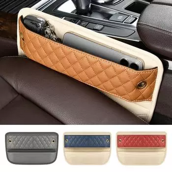 Car Seat Gap Storage Box Organizer Большая вместимость Универсальный оранжевый