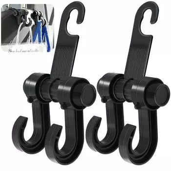 Car Seat Headrest Hook 2 in 1 Car Storage Headrest Hanger Holder Hooks Organizer Car Hooks Universal Vehicle Accessories