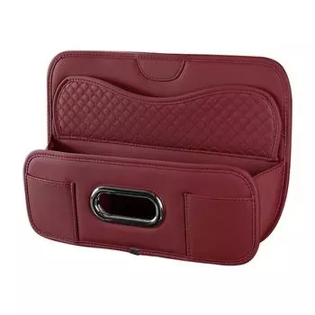 Car Seat Headrest Hook Hanger Storage Organizer Leather Waterproof Multifunctional Cup Holder Handbag For Vehicle Accessories чёрный