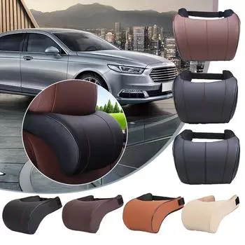 Car Seat Headrest Memory Foam Auto Safety Head Neck Rest Relax Pillow Cushion Pad Breathable Mesh Car Seat Neck Protector Pillow