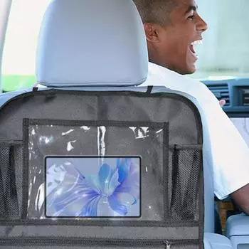 Car Seat Organizer Detachable Car Organizer With Zipper Tissue Holder Anti Kick Pad Backseat Hang Organizer Detachable Car CHINA