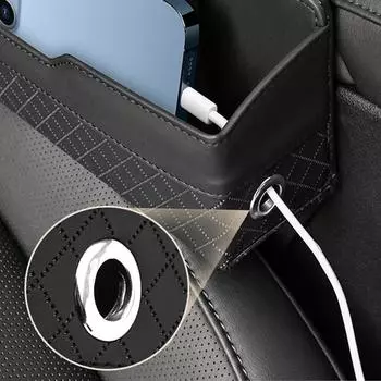 Car Seat Storage Box Multifunctional Seat Side Filler Organizer Console Side Filler Organizer High Capacity Car Accessories коричневый