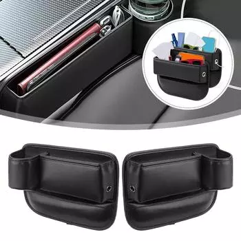 Car Seat Water Cup Holder Leather Universal Crevice Box Side Car Filler Seat Organizer Front In Auto The Driver Storage P6P8
