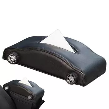 Car Shape Tissue Box Living Room Tissue Cover Decorative Heat-resistant Tissue Dispenser For Bathroom Anti-Moisture Interior зелёный
