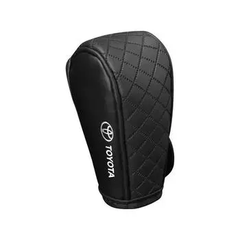 Car Shift Handle Cover Fashion PU Leather Handle Cover Grip Non-Slip Protective Covers For TRD Toyota camry chr corolla rav4