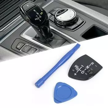 Ручка переключения передач автомобиля, кнопка переключения передач, накладка для BMW 1 2 3 4 5 7 серии F10 F11 F01 F02 X1 X3 X4 X5 X6 M3 M5 F30 F32 F18 F25 F15 F16 F35 чёрный