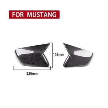 Car Side Mirror Covers For Ford Mustang With Led Signal 2015-2022 Usa Version
