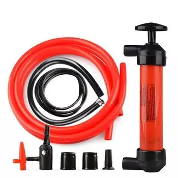 Car Siphon Inflatable Pump Gas Oil Water Sucker Transfer Fuel Fluid Universal x1