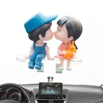 Car Skateboard Bear Decoration Skateboarding Figure Car Decor Car Interior Decoration For Men Women Car Dashboard Accessories синий