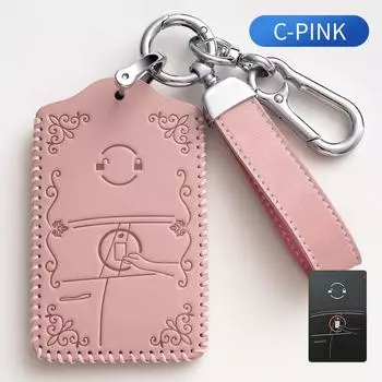 Car Smart Remote Key NFC Card Case Cover Key Bag Shell Holder Protection Fob For Tesla Model 3 Model Y 2020 Keychain Accessories For Tesla коричневый