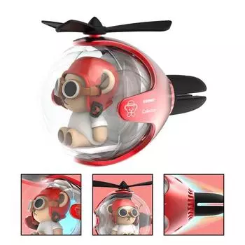 Car Smell Air Freshener Car Air Fresheners Vent Clips Cute Dog Diffuser Car Fragrance Interior Aromatherapy Ornament красный