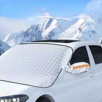 Автомобильный снежный щиток, снежный чехол, лобовое стекло, антифриз, антизамерзание, защита от солнца, получехол, автомобильная одежда, алюминиевая пленка, хлопковое одеяло, S