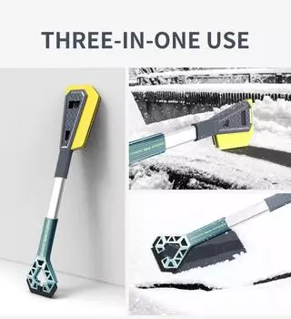 Car Snow Shovel 3in1 Ice Scraper Windshield Multifunctional Detachable Ice Breaker Winter Snow Brush Shovel Car Snow Remover