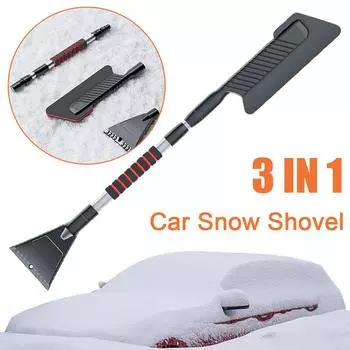 Car Snow Shovel Extendable Ice Scraper Snow Brush For Car Windshield Winter Snow Removal Tool Accessories F3L8