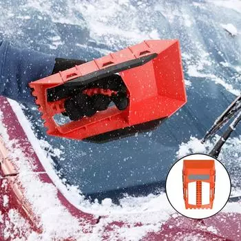 Автомобильная лопата для снега Многофункциональный автомобильный инструмент для уборки снега Инструмент для помощи оранжевый