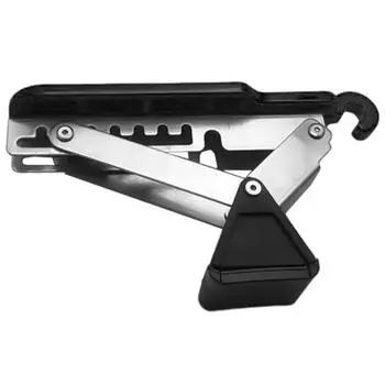 Автомобильный крючок для подножки на крышу, педаль для дверной защелки, многофункциональная нескользящая регулируемая металлическая защелка для двери автомобиля с легким доступом для большинства United States