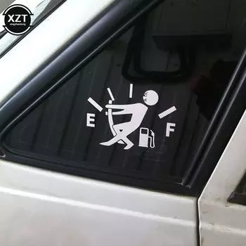 Car Sticker 3D 13*9.5cm High Gas Consumption Decal Fuel Gage Empty Sticker On Car Funny Stickers and Decals Vinyl Car Styling чёрный