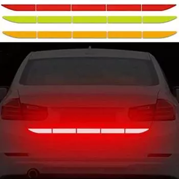 Car Sticker Reflective Warning Safety Tape Anti Collision Warning Reflective Sticker for Automobile Trunk Night Reflective Decal