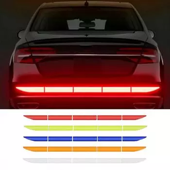 Автомобильная наклейка светоотражающая предупреждающая лента безопасности предупреждение о столкновении светоотражающая наклейка для багажника автомобиля аксессуары M0D6