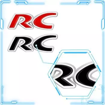 Наклейка на автомобиль Стайлинг RC Эмблема Багажник Наклейка Задняя для RC SPORT GT 106 205 206 207 208 301 306 307 308S 406 407 408 508 806
