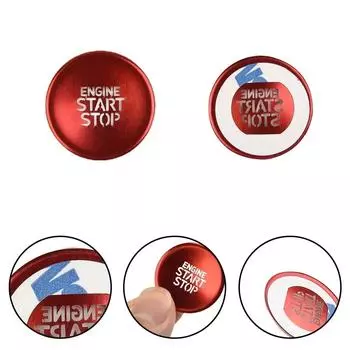 Car Stop Engine Push Button Cover Ring For Hyundai Tucson 2024 2024 Aluminum Car Styling Stop Button Ring Cover Trim красный