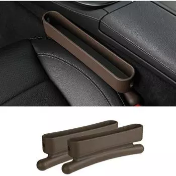 Car Storage Box Organizer Universal Seat Organizer Card Phone Holder Pocket Seat Gap Slit Pocket Catcher Organizer Key Storage