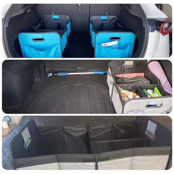 Car storage box trunk storage box Oxford cloth material storage box large capacity foldable чёрный