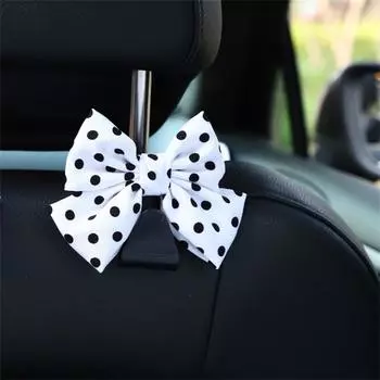 Car Storage Hook Creative Universal Car Supplies Car Bow Shape Hook Multifunctional Car Chair Back Hook Multi-use