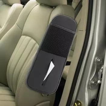 Car Storage Organizer Multipurpose Auto Tissue Holder Multi-Function Mobile Phone Mesh Pocket Tissue Holder Car Interior коричневый